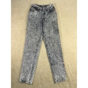 Vintage Levi's 501 Acid Wash‎ Button Fly Jeans Women's Size 7 Made in USA